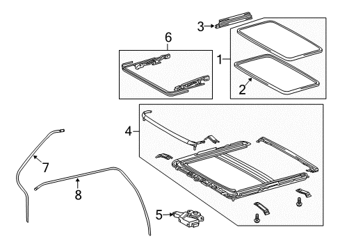 2010 Scion xB Sunroof Diagram