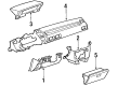 1988 Toyota Corolla Glove Box Diagram - 55550-01010-K2