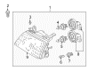 2007 Toyota Land Cruiser Headlight Diagram - 81130-60B21