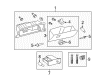 2008 Toyota Avalon Glove Box Diagram - 55303-07010-A0