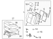 Toyota Matrix Seat Cushion Diagram - 71460-01180-B1