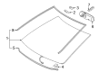 2019 Toyota Tacoma Car Mirror Diagram - 87810-06180