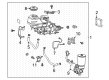 2022 Toyota RAV4 Prime Brake Booster Vacuum Hose Diagram - 44773-42200