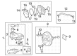 2018 Toyota C-HR Brake Booster Vacuum Hose Diagram - 44750-F4030