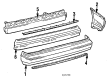 1986 Toyota Corolla Bumper Diagram - 52159-12180