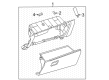 2023 Toyota Sienna Glove Box Diagram - 55303-08011-B0