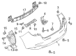 Toyota Yaris Bumper Diagram - 52159-WB004