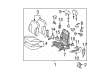 2007 Toyota Yaris Seat Cushion Diagram - 71518-52E00-C0