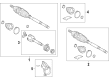 2022 Toyota C-HR CV Boot Diagram - 04437-10060