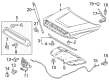 2008 Toyota Tundra Hood Cable Diagram - 53601-0C010-C0