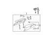 2003 Toyota Camry Glove Box Diagram - 55303-AA020-B0