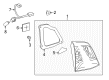 2015 Toyota Land Cruiser Tail Light Diagram - 81581-60300