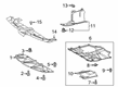 2021 Toyota Corolla Engine Cover Diagram - 51410-12181