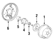 1986 Toyota Camry Brake Drum Diagram - 42431-32010