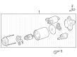 2023 Toyota Highlander Starter Motor Diagram - 28100-F0120