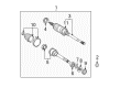 Toyota Avalon CV Joint Diagram - 43040-06050