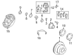 2008 Toyota Land Cruiser Brake Pad Set Diagram - 04466-60120