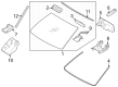 2020 Toyota 4Runner Car Mirror Diagram - 87810-0WG90