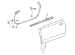 2000 Toyota MR2 Spyder Door Moldings Diagram - 75711-17031