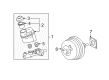 Toyota Avalon Brake Master Cylinder Diagram - 47028-07010