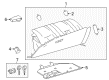 2016 Toyota Highlander Glove Box Diagram - 55303-0E051-A1