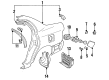 1997 Toyota Corolla Mud Flaps Diagram - 76625-09080