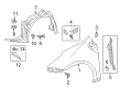 2021 Toyota Prius Wheelhouse Diagram - 53875-47120