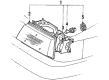 1990 Toyota Tercel Headlight Diagram - 81105-16370