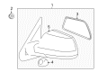 2010 Toyota Sequoia Mirror Cover Diagram - 87915-0C050