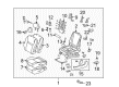 2010 Toyota Matrix Seat Cover Diagram - 71074-02V60-B0