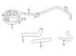 1996 Toyota 4Runner Coolant Reservoir Hose Diagram - 16282-75010