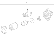 2022 Toyota Corolla Starter Motor Diagram - 28100-24160