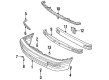 1996 Toyota Avalon License Plate Diagram - 52121-AC010