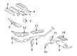 2008 Toyota Corolla Exhaust Heat Shield Diagram - 17168-22080