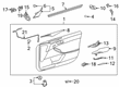 2013 Toyota Avalon Door Latch Assembly Diagram - 69050-07050