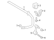 Toyota Prius Sway Bar Kit Diagram - 48805-47010