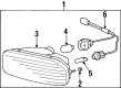 1986 Toyota Van Fog Light Bulb Diagram - 90981-13038