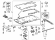 2014 Toyota Sienna Dome Light Diagram - 04005-55208-B0