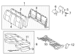 2009 Toyota Tacoma Seat Cushion Diagram - 71001-04611-B0