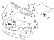 2011 Toyota Corolla Hood Hinge Diagram - 53420-02170