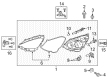 2017 Toyota Prius C Headlight Diagram - 81130-52K70