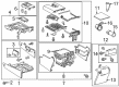 2014 Toyota Tundra Center Console Base Diagram - 58910-0C261-C1