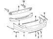 1995 Toyota Camry Bumper Diagram - 52159-06900