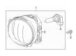 2012 Toyota Prius Plug-In Fog Light Diagram - 81211-12230