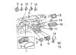 Toyota Camry Ignition Lock Cylinder Diagram - 69057-52510