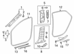 2019 Toyota Avalon Door Seal Diagram - 62331-07040