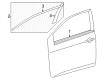 2011 Toyota Corolla Door Moldings Diagram - PT29A-02095-04