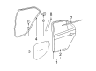 2007 Toyota Yaris Weather Strip Diagram - 68180-52130