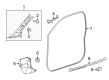 Scion iQ Door Seal Diagram - 62311-74010