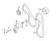 2023 Toyota GR86 A/C Idler Pulley Diagram - SU003-00500